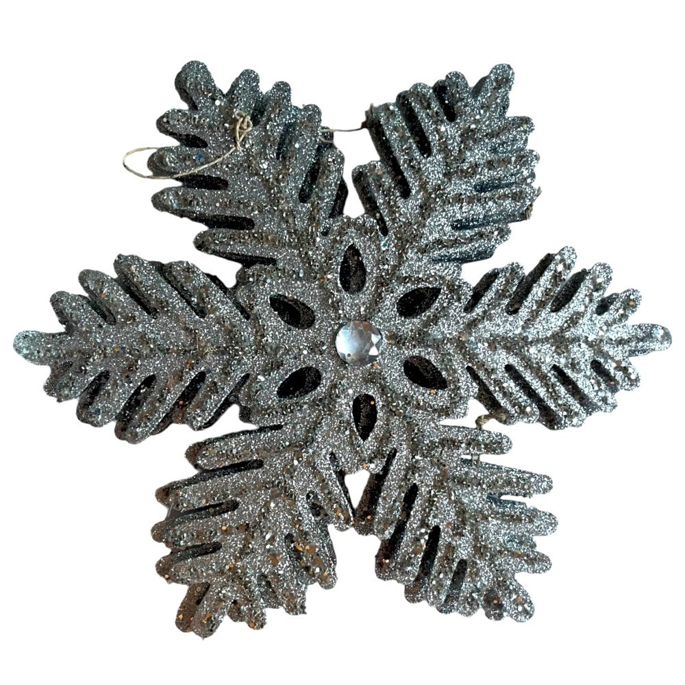 Set of 4 Large Sparkling Snowflakes